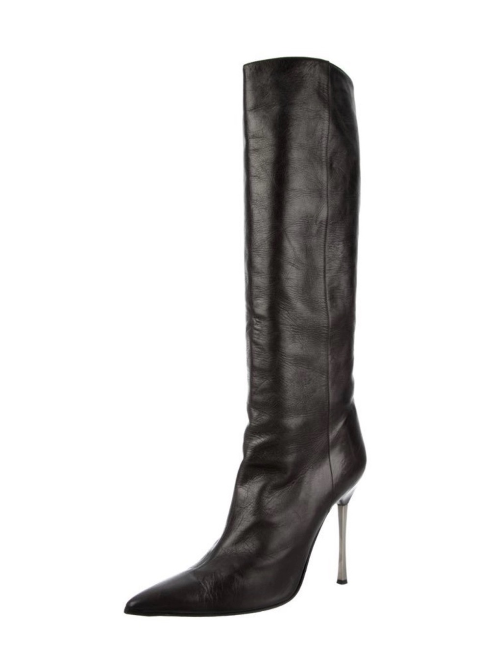 Tom Ford Era Black Leather Heeled Boot